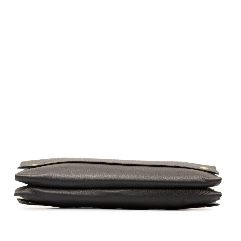 Burberry Logo Leather Shoulder Bag