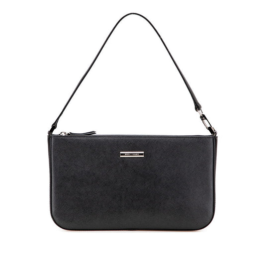Burberry Logo Plate Leather Shoulder Bag