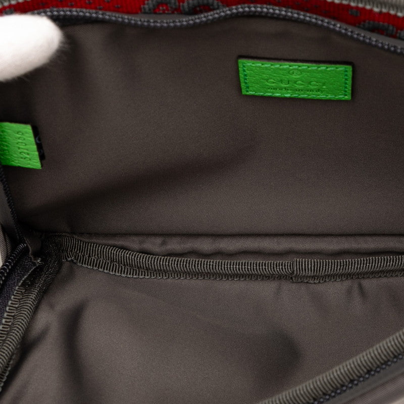 Gucci GG Nylon Nylon Rubber Waist Bag