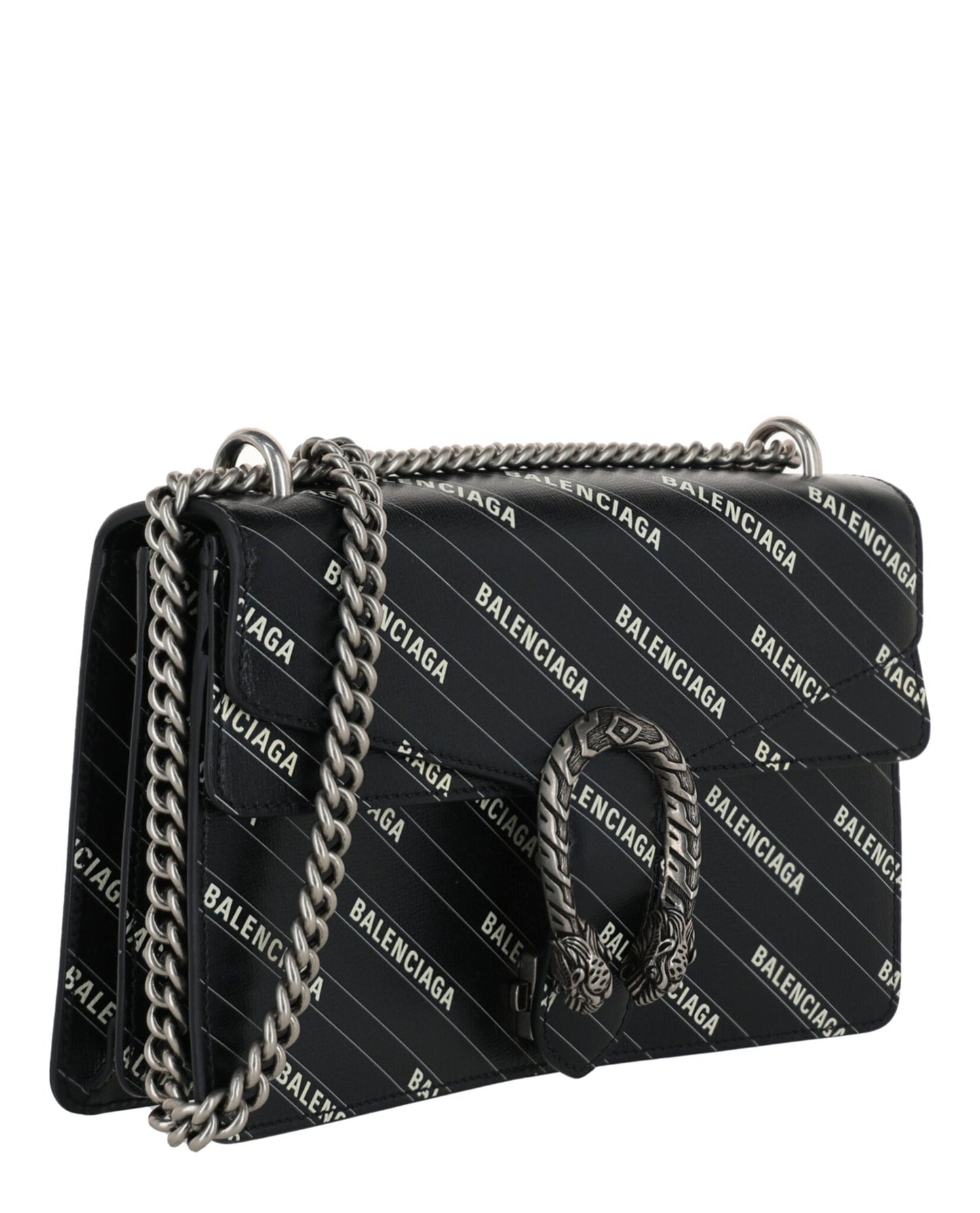 Gucci Womens X Balenciaga Logo Print Dionysus Shoulder Bag