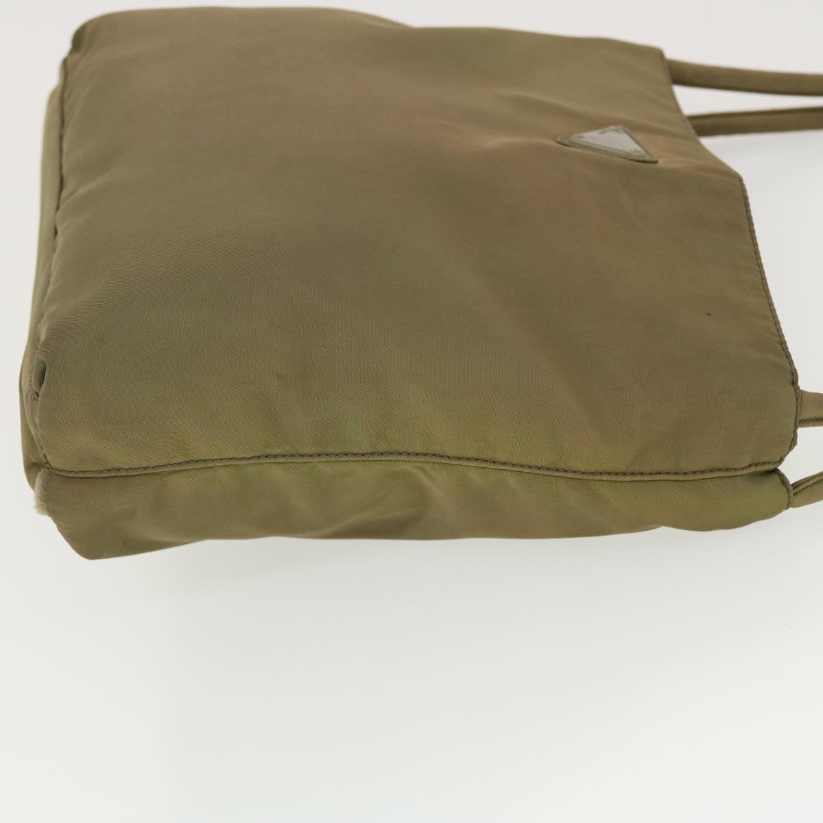 Prada Hand Bag Nylon Khaki