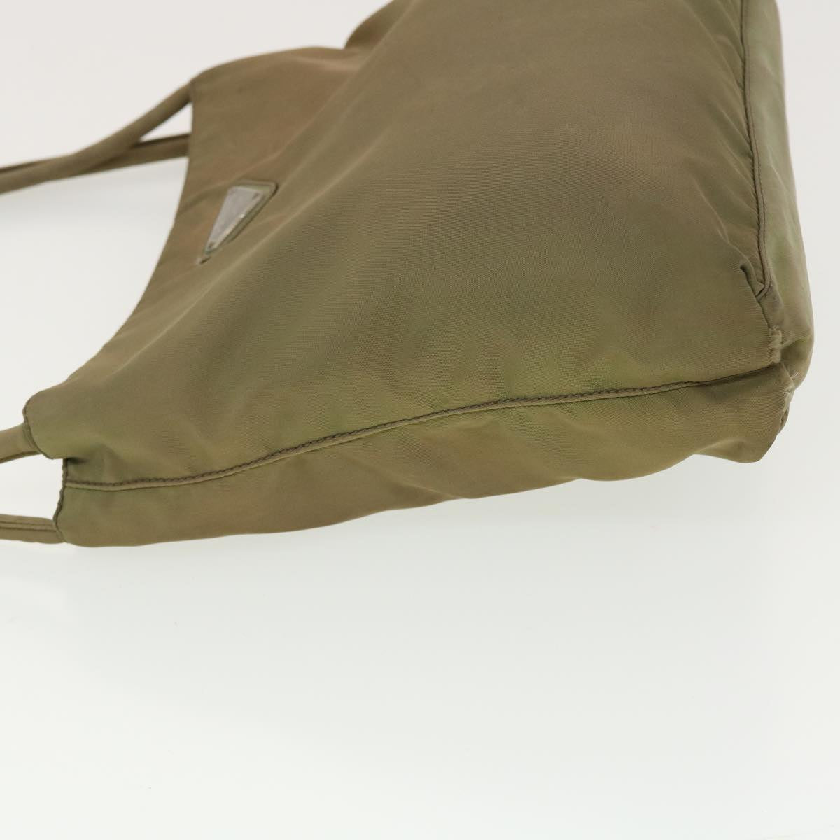 Prada Hand Bag Nylon Khaki