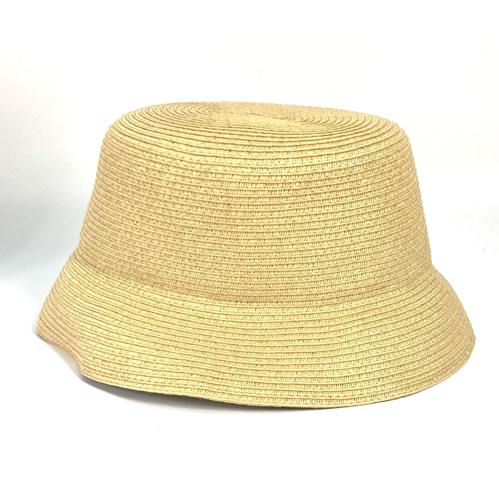 FENDI hat FXQ891 leather beige Handbag AIJE RAFFIA BUCKET Hat Bucket hat & drawstring bag Women