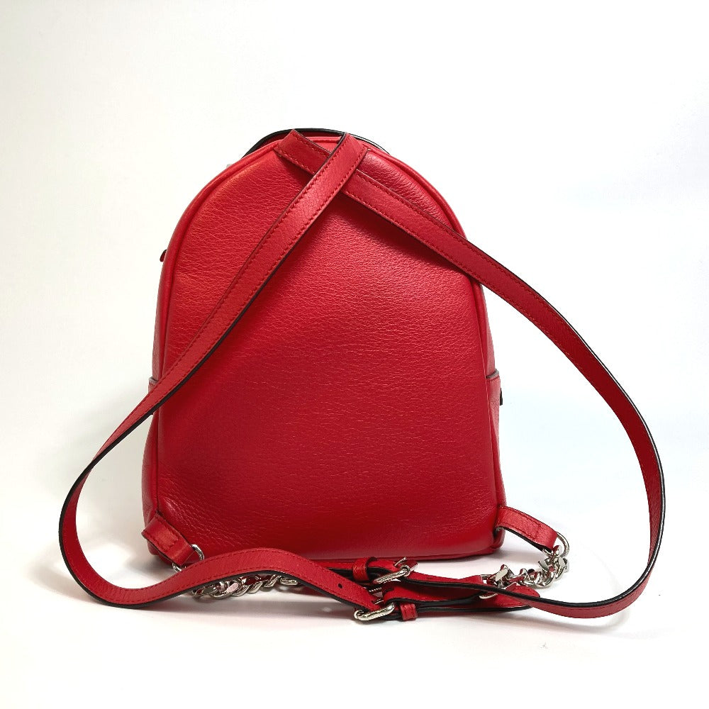 FENDI Backpack 8BZ038 leather Red Valentine limited color studs Mini backpack Women