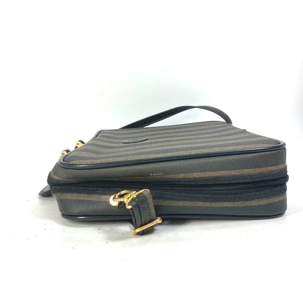 FENDI Business bag PVC / Leather Brown Pecan Handbag Shoulder Bag
