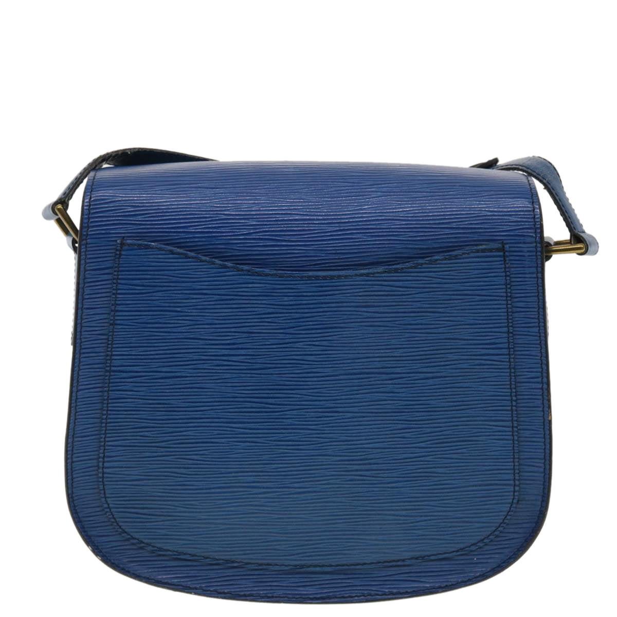 LOUIS VUITTON Epi Saint Cloud GM Shoulder Bag Blue M52195 LV 40302
