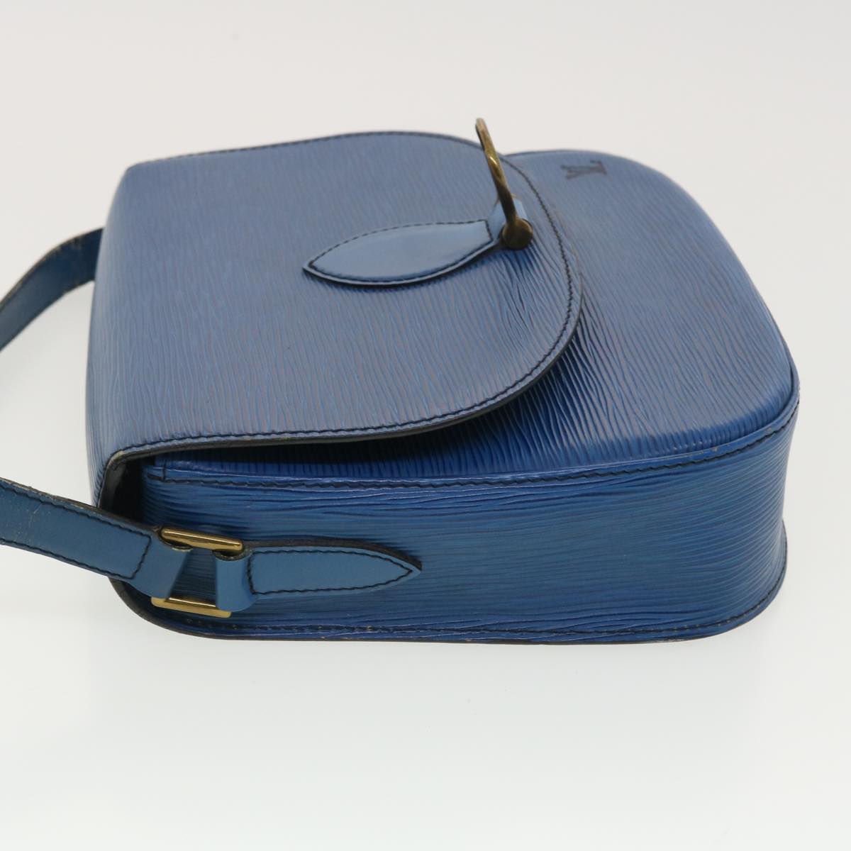 LOUIS VUITTON Epi Saint Cloud GM Shoulder Bag Blue M52195 LV 40302