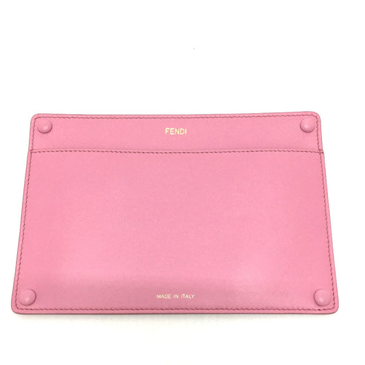 FENDI Pouch 7AR907 leather pink Peek-a-boo bag-in