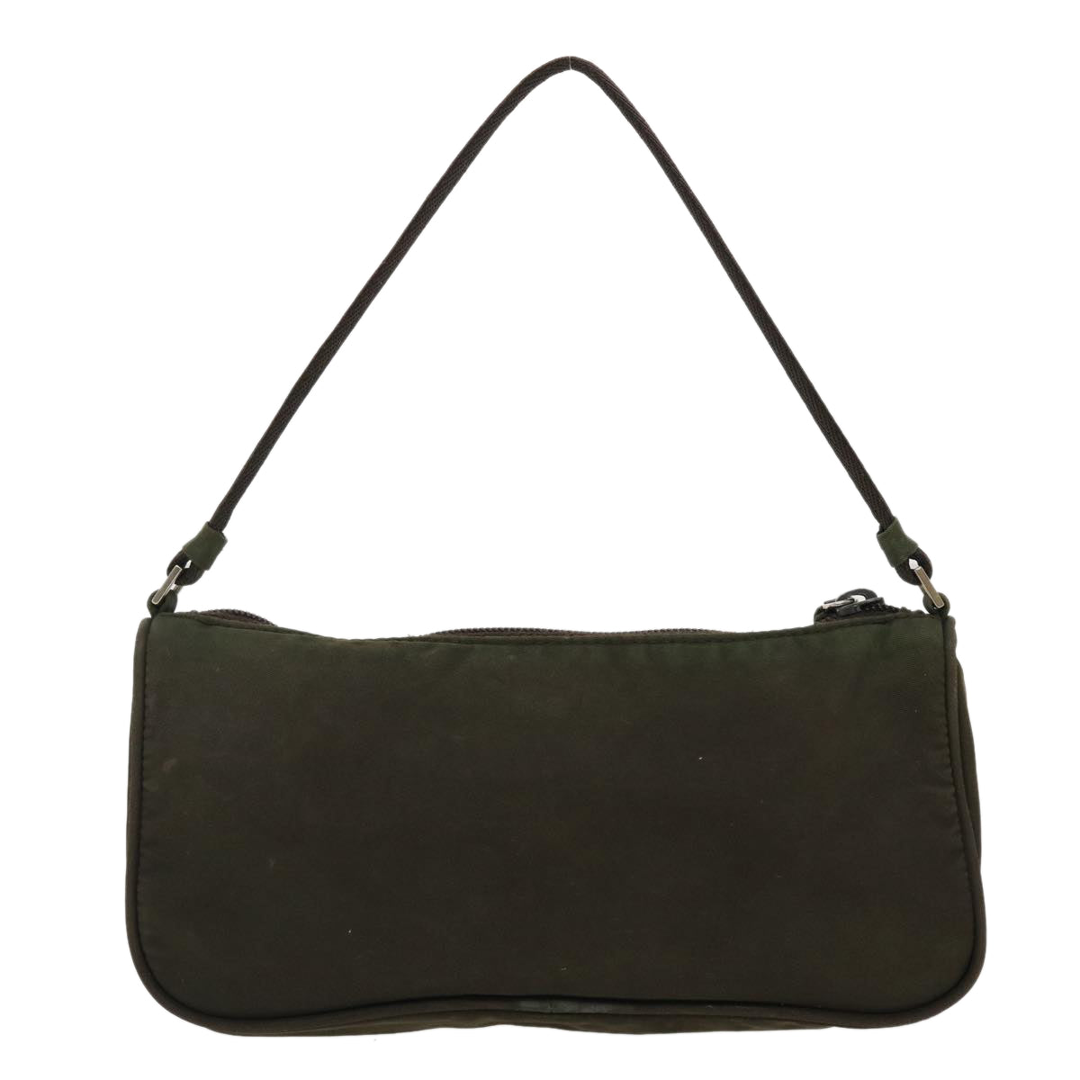 Prada Accessory Pouch Nylon Khaki Luxury Handbag