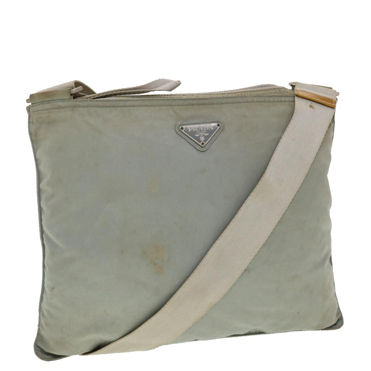 Prada Shoulder Bag Nylon Gray