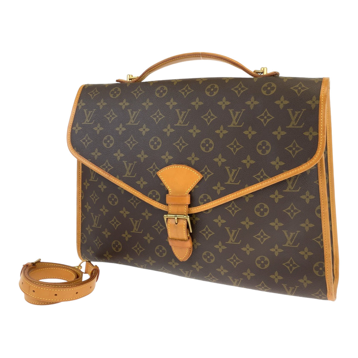 LOUIS VUITTON Business bag M51120 PVC Brown Business Bag 2way Crossbody Shoulder Bag Unisex Monogram Beverly MM mens