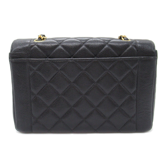 Chanel Chanel Matrasse Diana Chain Shoulder Bag Shoulder Bag Caviar S (Green ) Black