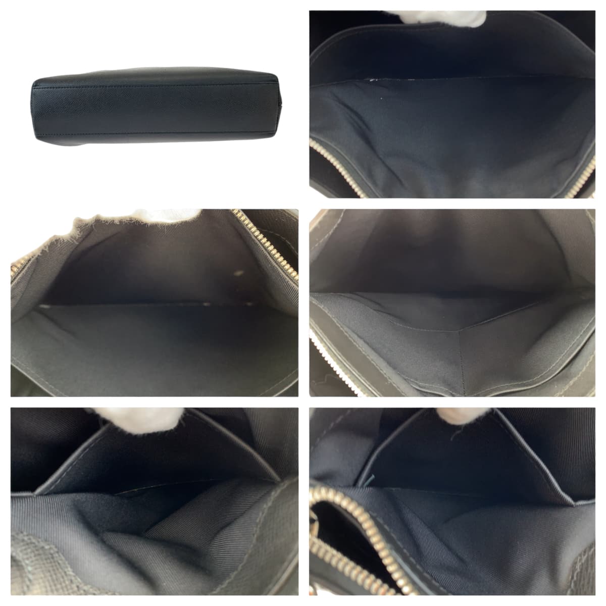 LOUIS VUITTON Business bag M33433 Taiga Noir black black Tote Bag Business bag Taiga Anton Tote mens