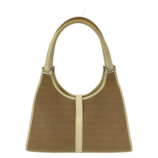 GUCCI Shoulder Bag 002 1067 canvas Beige White SilverMetal Shoulder Bag handbag Jackie Women