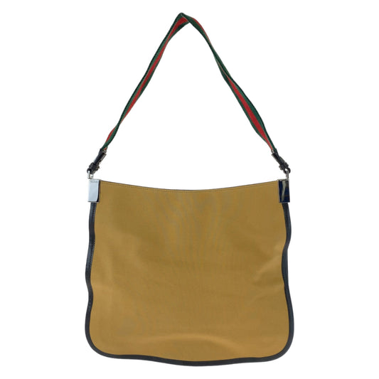 GUCCI Shoulder Bag 001 4321 2684 canvas Beige SilverMetal Sherry line Women