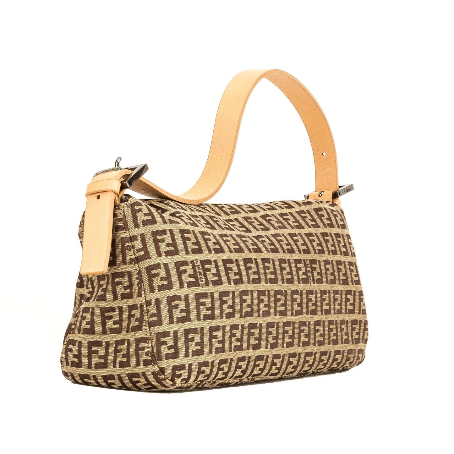 Fendi Brown Zucca Baguette
