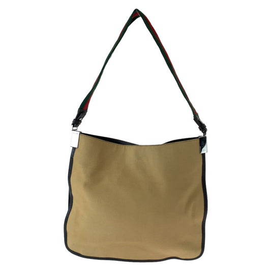 GUCCI Shoulder Bag 001 4321 canvas Beige Red Green SilverMetal Hobo One Shoulder Bag Sherry line Women