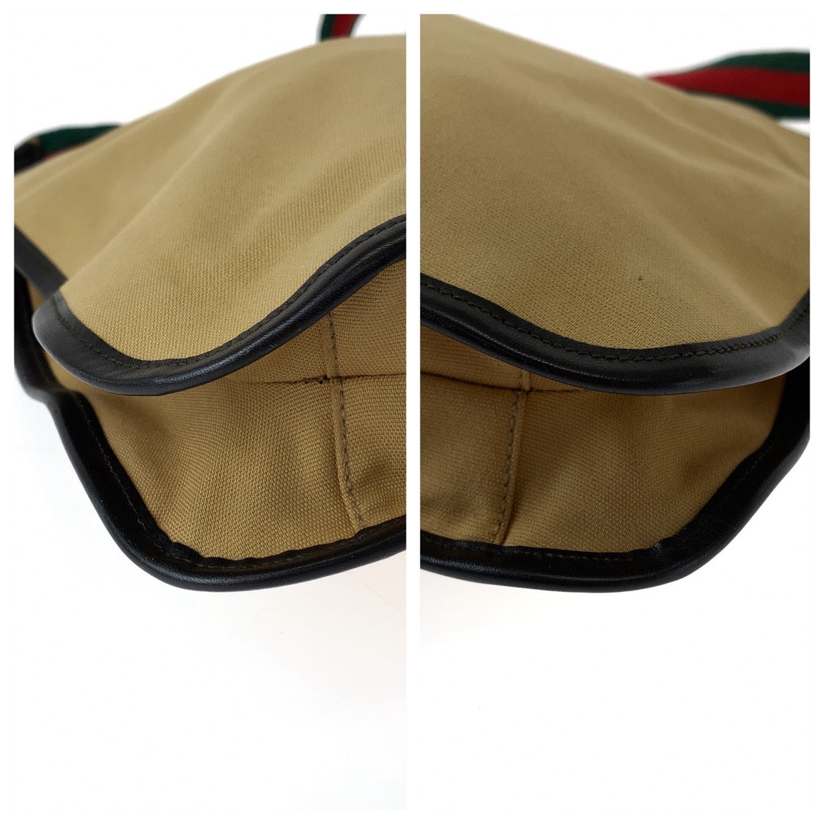 GUCCI Shoulder Bag 001 4321 canvas Beige Red Green SilverMetal Hobo One Shoulder Bag Sherry line Women