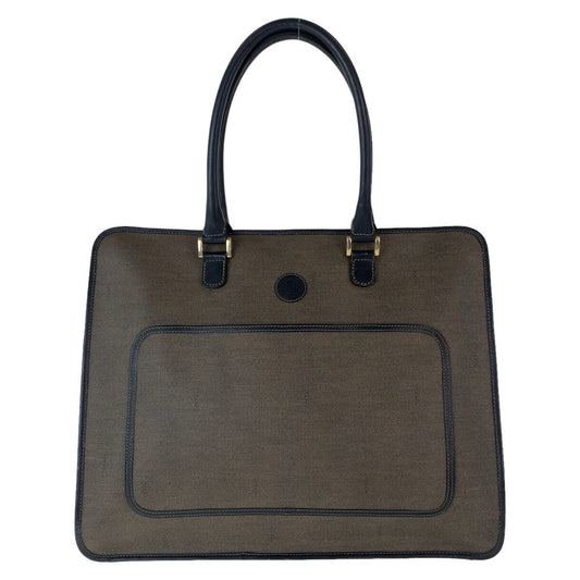 Fendi PVC/Leather Business Tote Bag