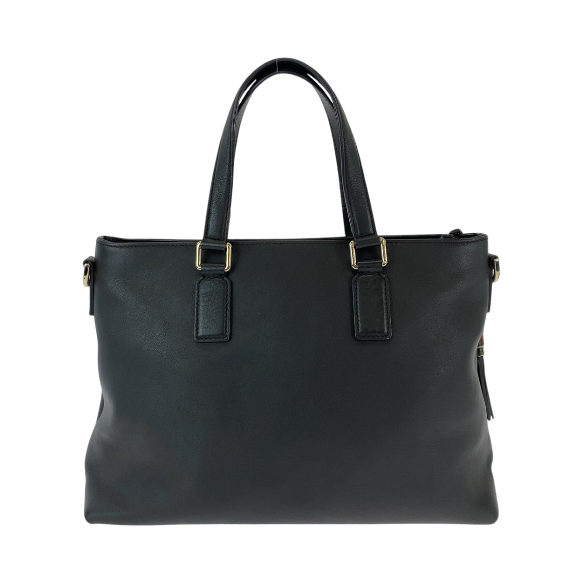 GUCCI Shoulder Bag 365346 leather Black SilverMetal Shoulder Bag Handbag 2way Bamboo Tassel Women