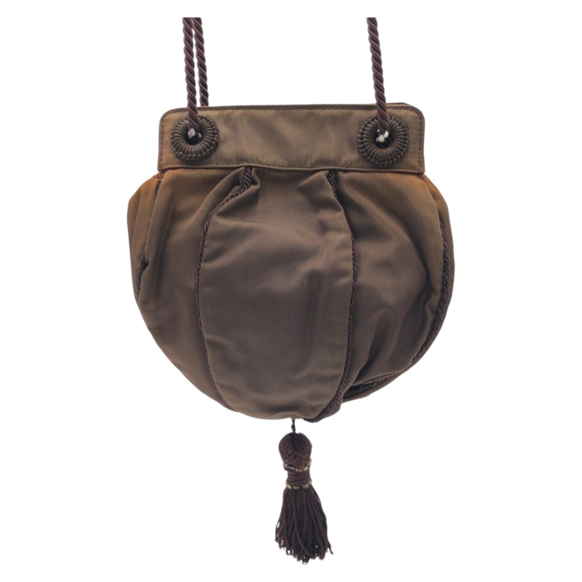 Prada Nylon Beads Logo Shoulder Bag