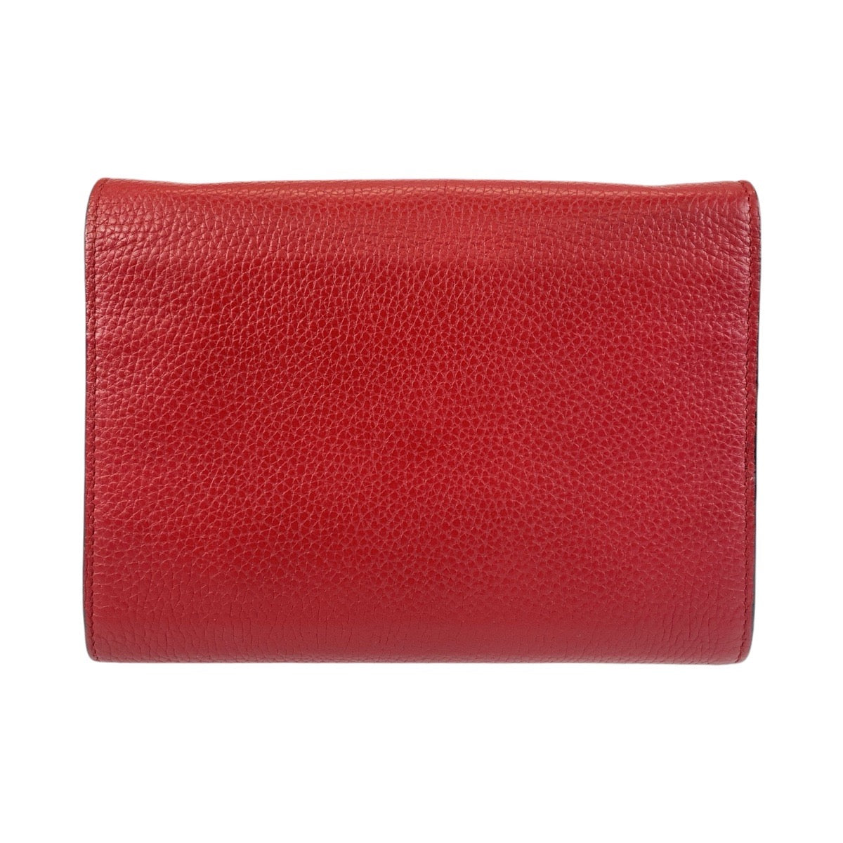 GUCCI Shoulder Bag 401232 leather Red Gold Metal Crossbody Shoulder Bag Chain Wallet GG Marmont Women