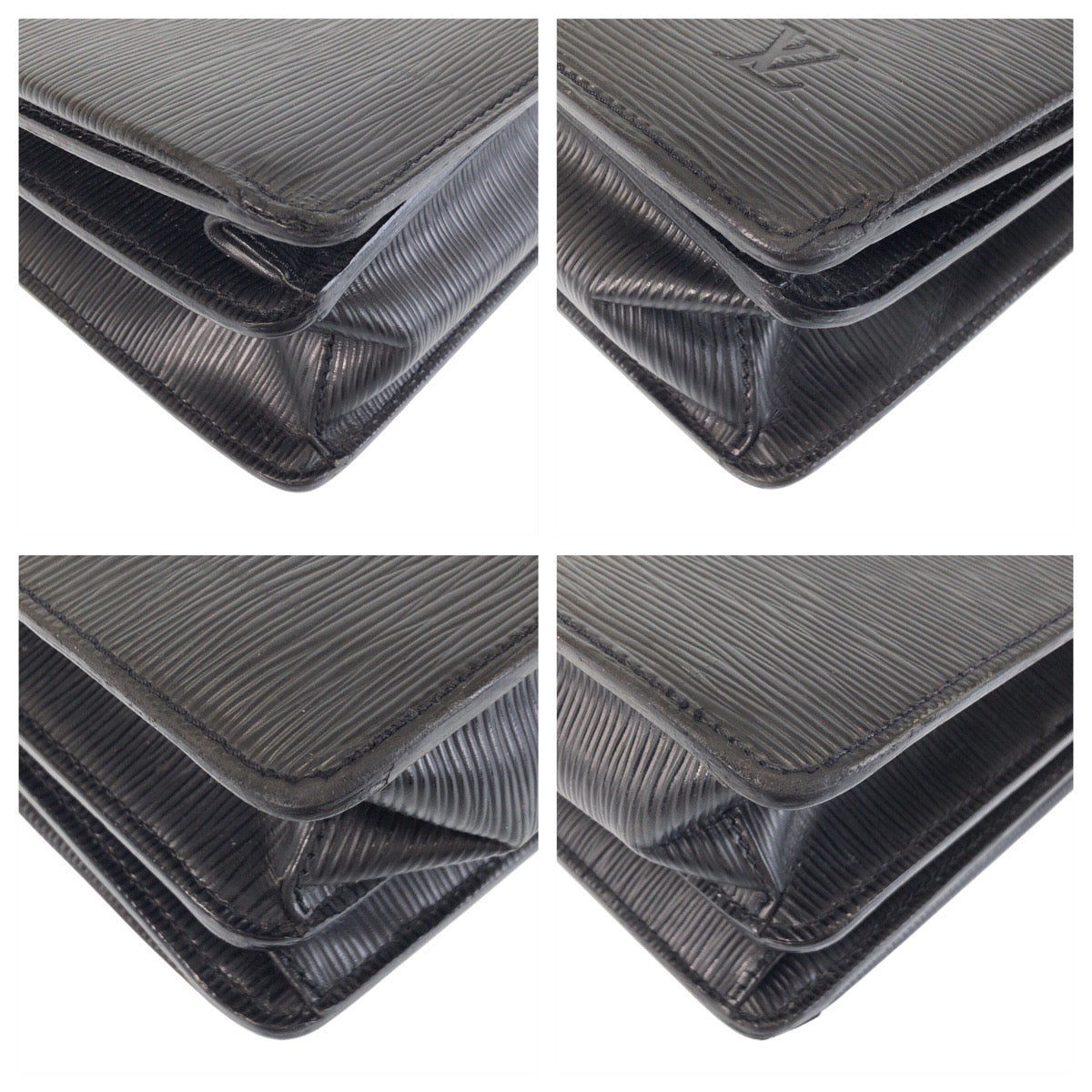 LOUIS VUITTON Business bag M54532 Epi Leather Noir Black SilverMetal Business bag briefcase Epi Robusto mens