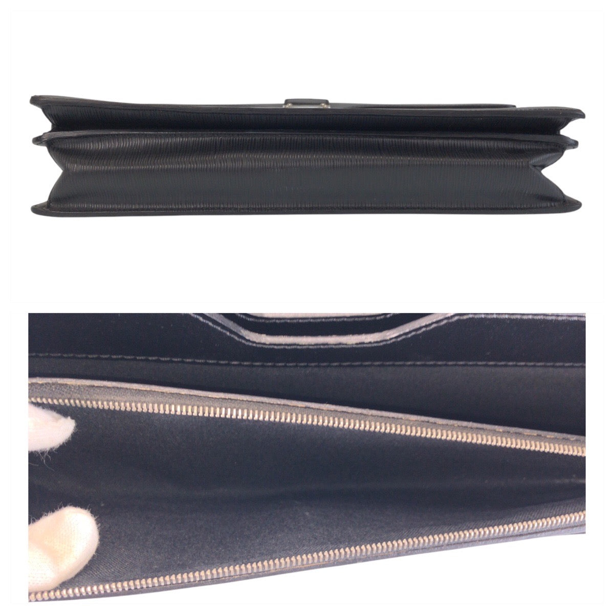 LOUIS VUITTON Business bag M54532 Epi Leather Noir Black SilverMetal Business bag briefcase Epi Robusto mens