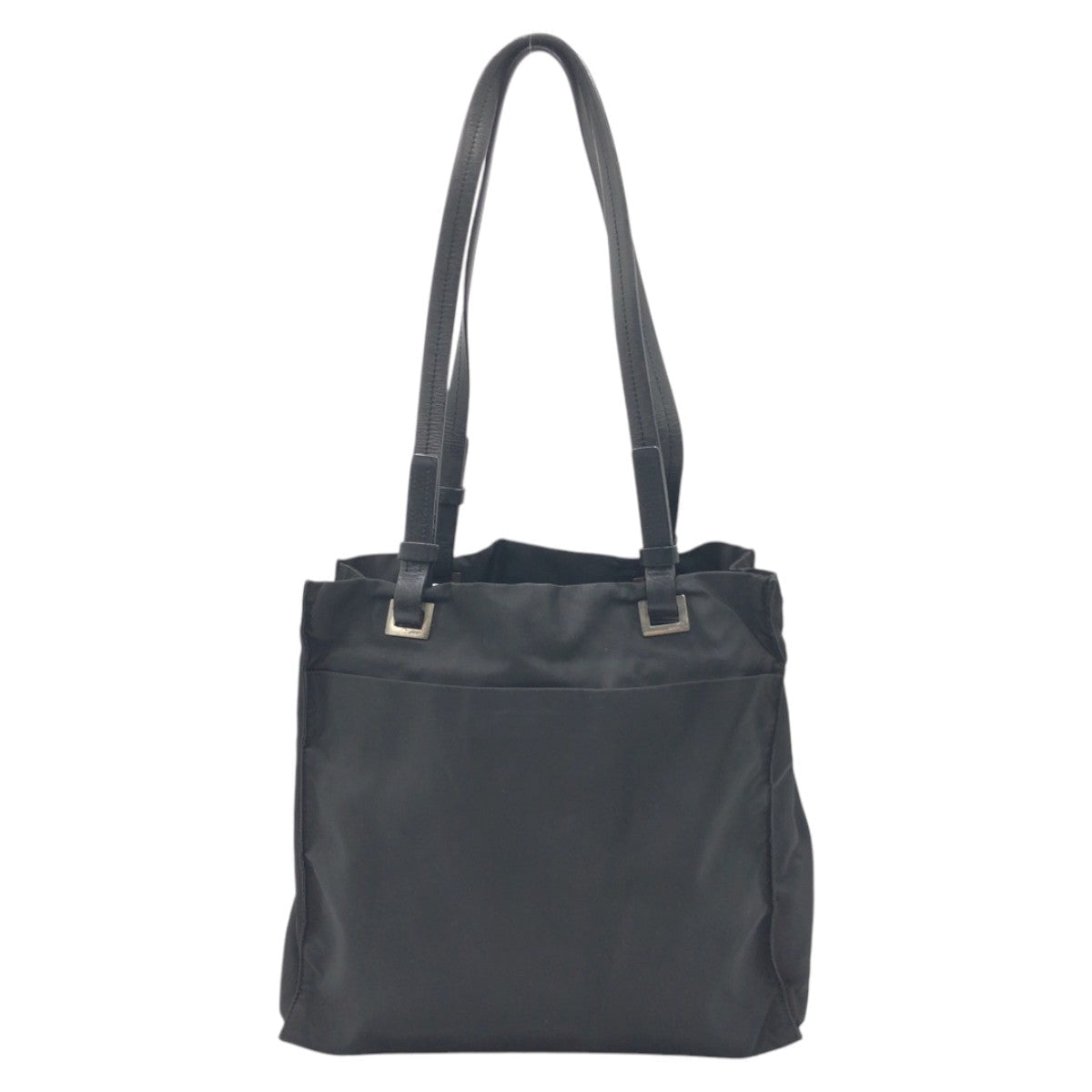 PRADA Tote Bag Nylon Black black Tote Bag Unisex Test Triangular logo Women