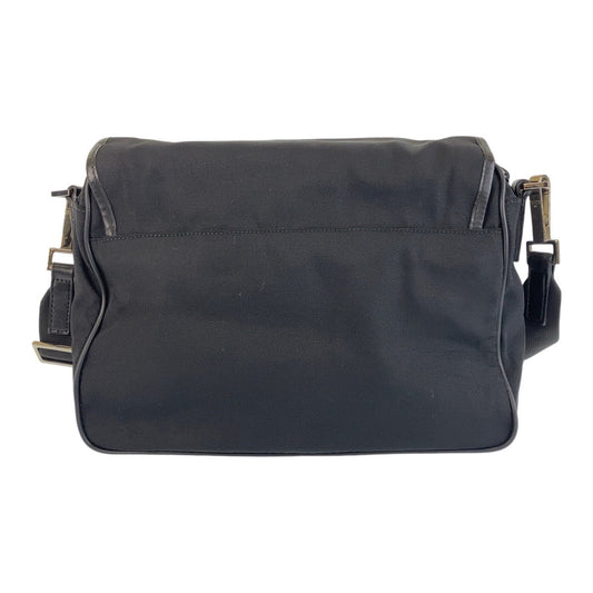 GUCCI Shoulder Bag 28562 Nylon, Leather Black SilverMetal Crossbody Shoulder Bag Messenger Bag Women