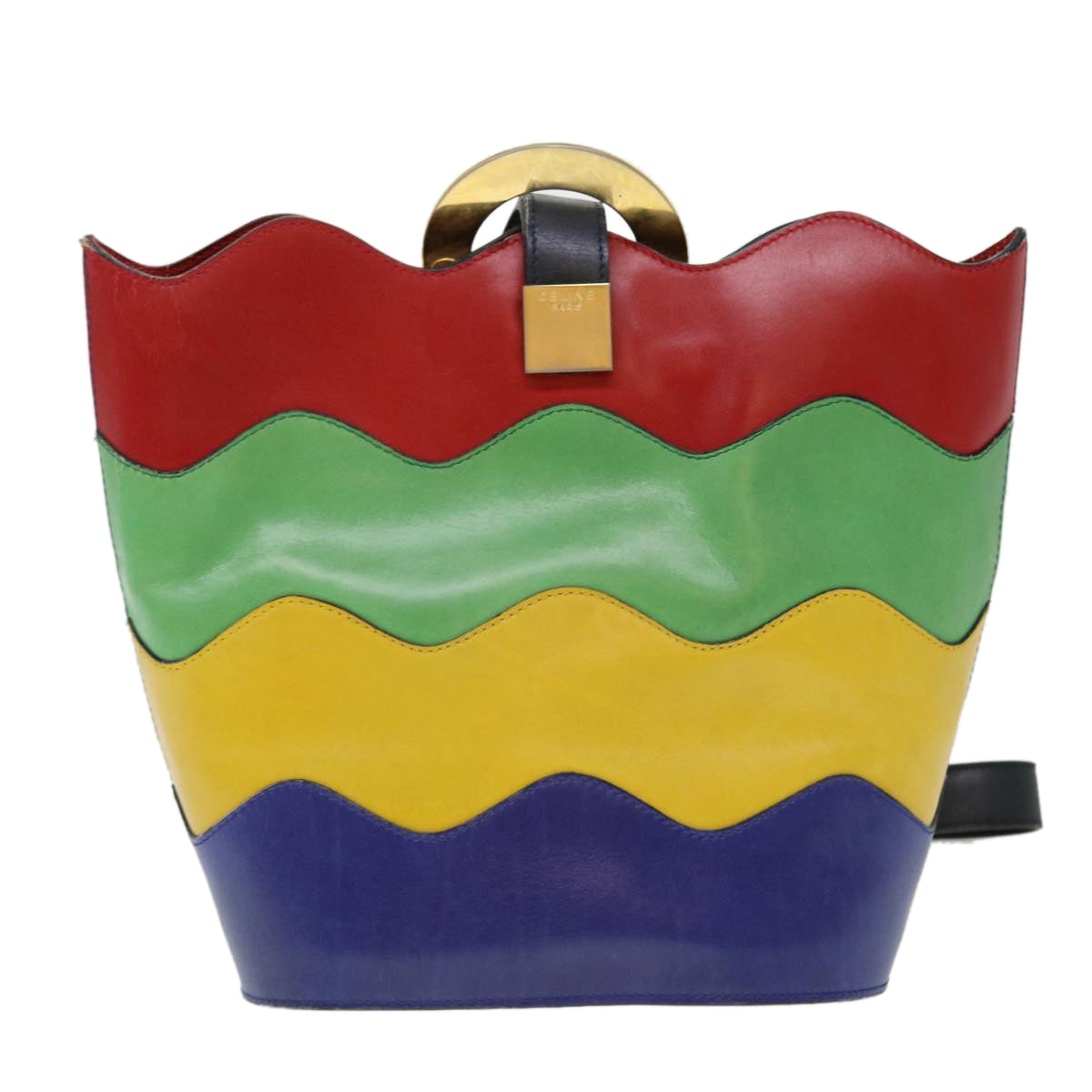 Luxury CELINE Shoulder Bag Leather Multicolor 40961