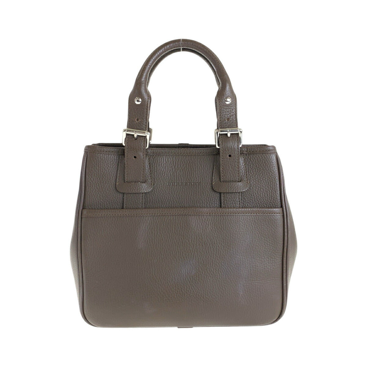 Burberry Leather Medium Check Tote Bag 409614