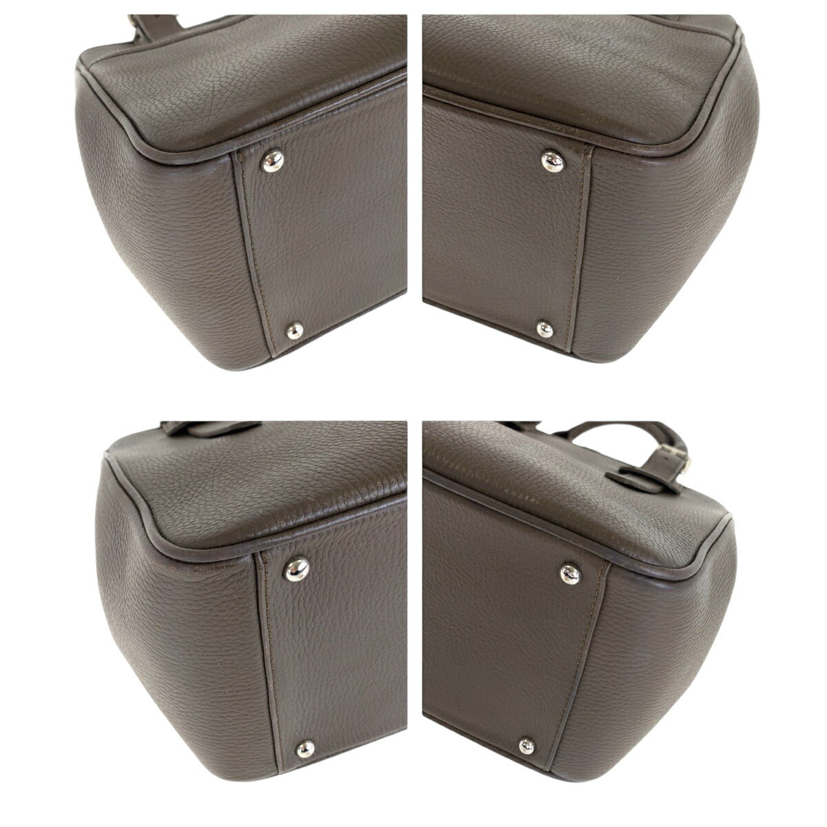 Burberry Leather Medium Check Tote Bag 409614