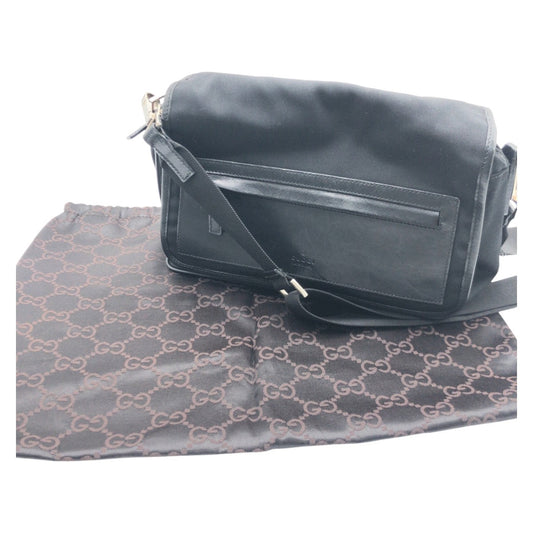 GUCCI Shoulder Bag canvas Black black Shoulder Bag Messenger Bag Unisex mens