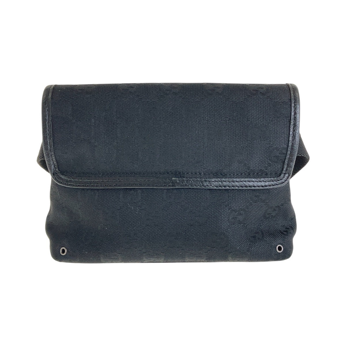 GUCCI Sling bag GG canvas Black SilverMetal Sling bag, bum bag, waist pouch Women