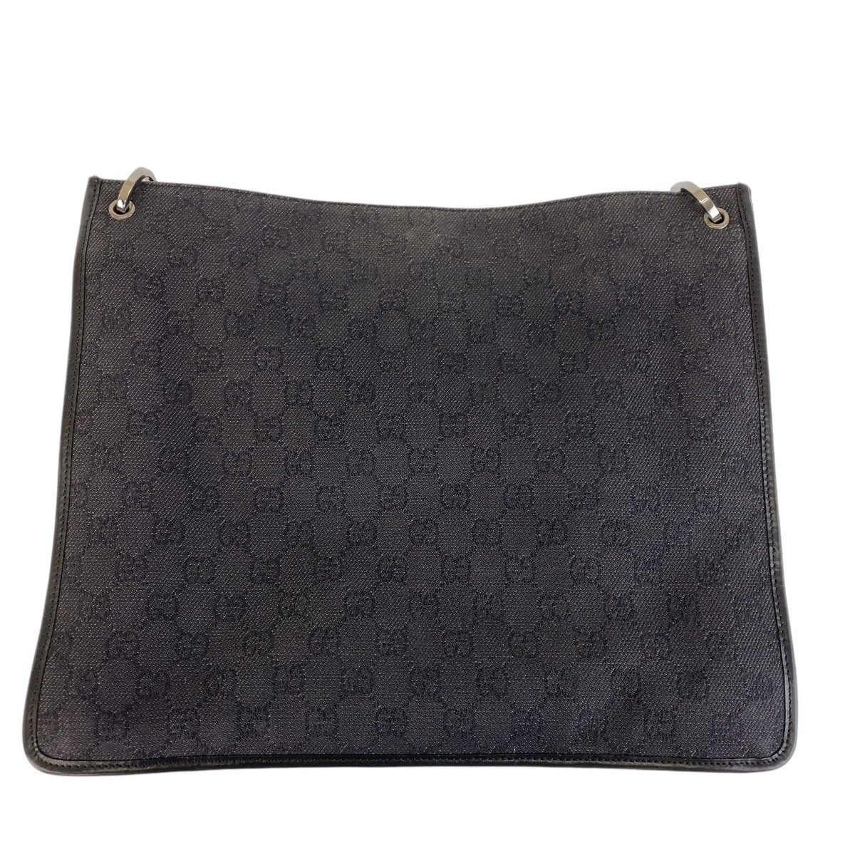 GUCCI Shoulder Bag 90656 GG canvas Black SilverMetal Crossbody Shoulder Bag Women