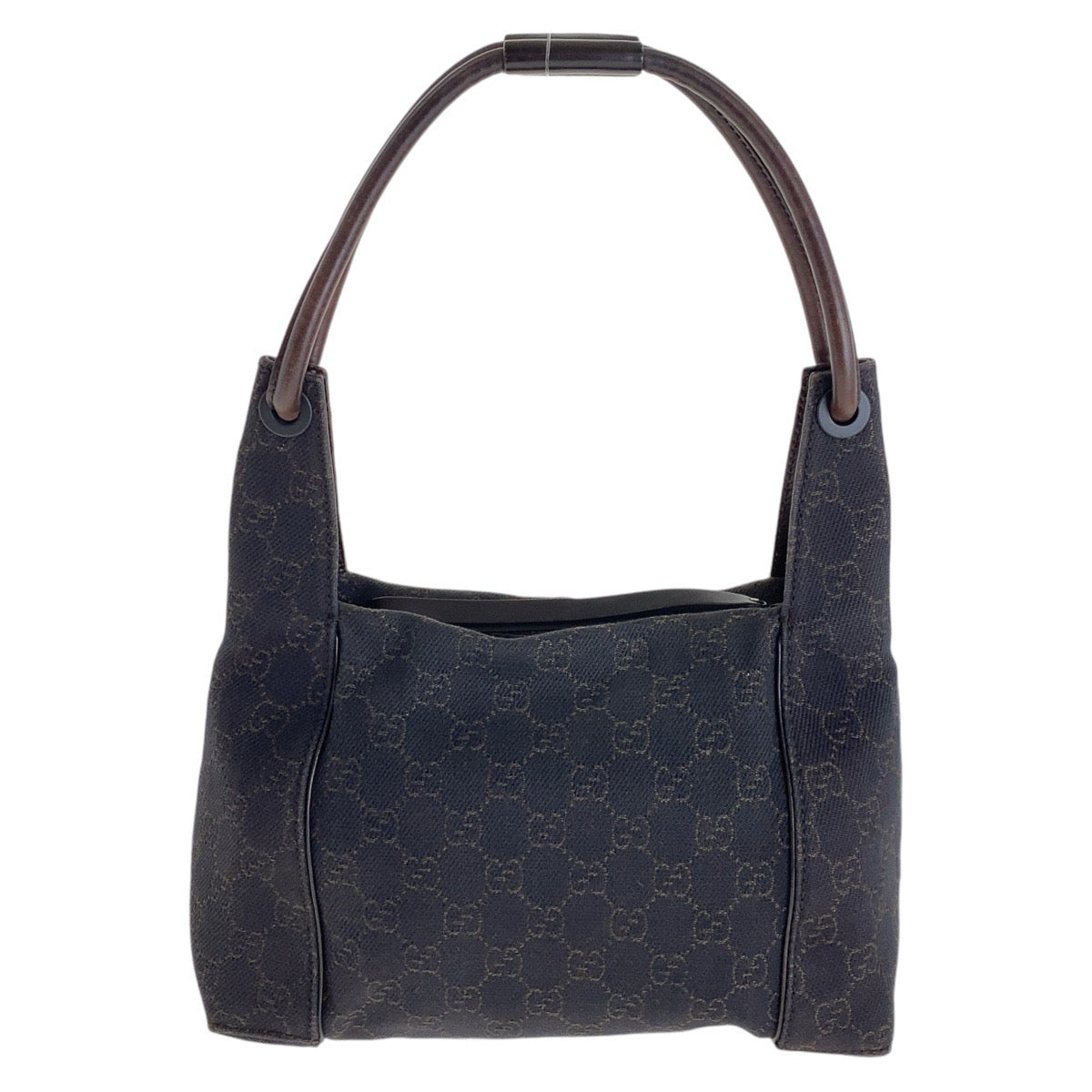 GUCCI Shoulder Bag 101333 GG canvas Brown Silver Metal Hobo Shoulder Bag Handbag Women