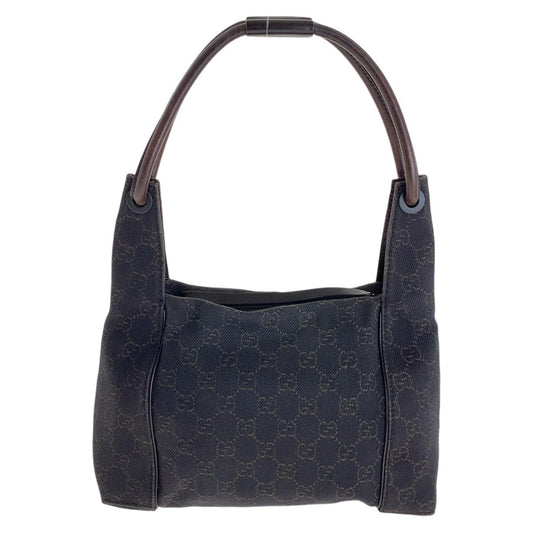 GUCCI Shoulder Bag 101333 GG canvas Brown Silver Metal Hobo Shoulder Bag Handbag Women