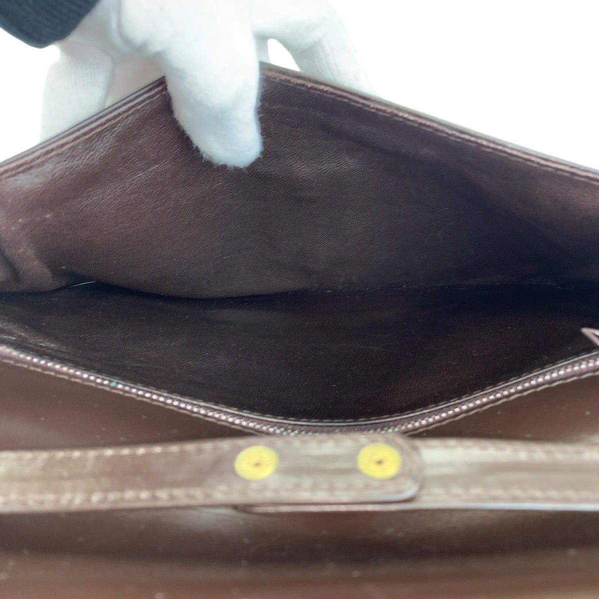 GUCCI Shoulder Bag leather Brown Gold Metal Shoulder Bag Messenger bag Women