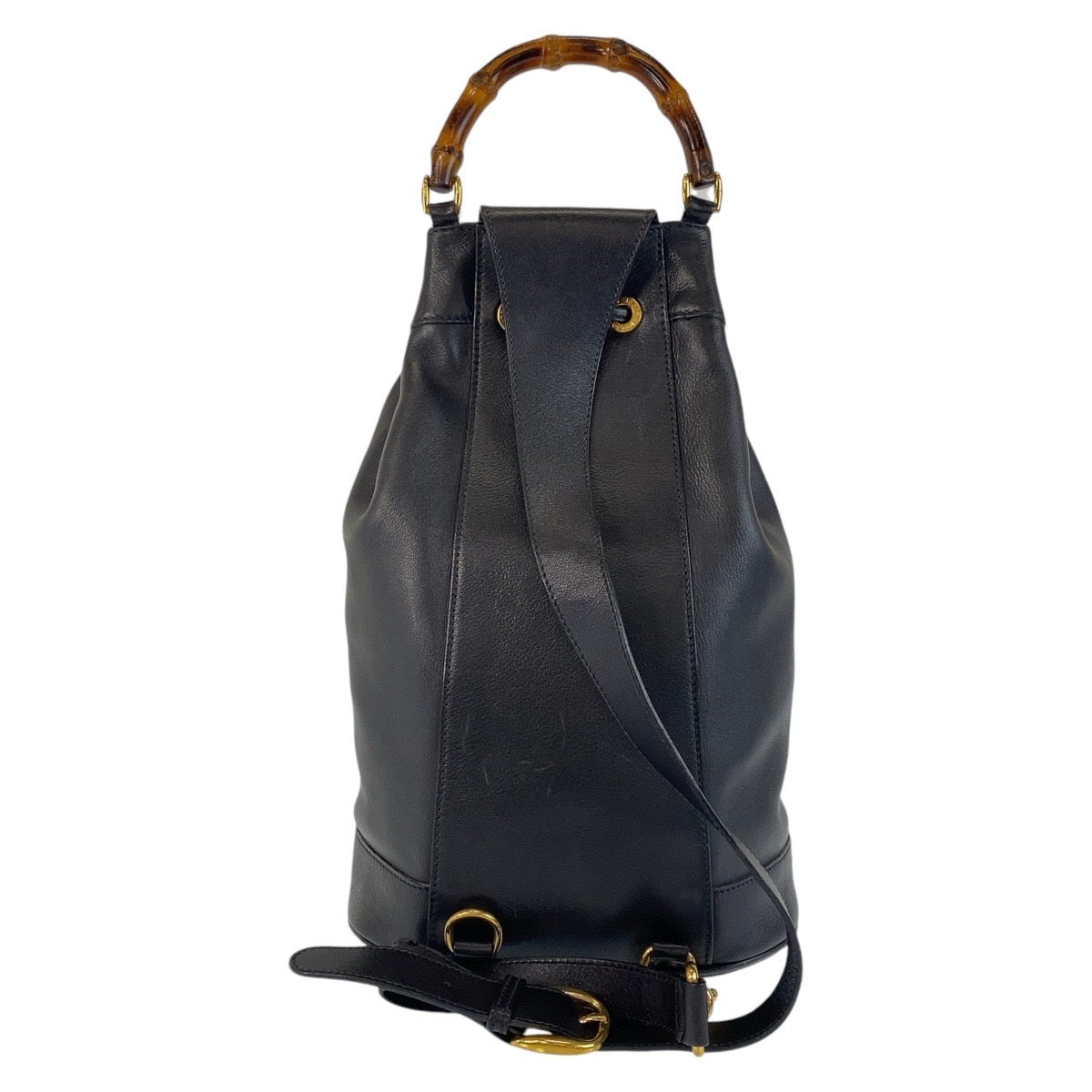 GUCCI Shoulder Bag 003 203 0036 leather Black Gold Metal Shoulder Bag Sling bag Unisex Bamboo Women