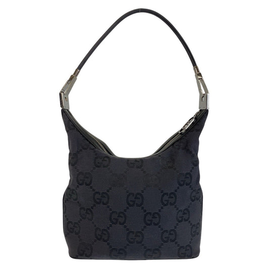 GUCCI Shoulder Bag 001 3814 GG canvas, leather black Shoulder Bag Women