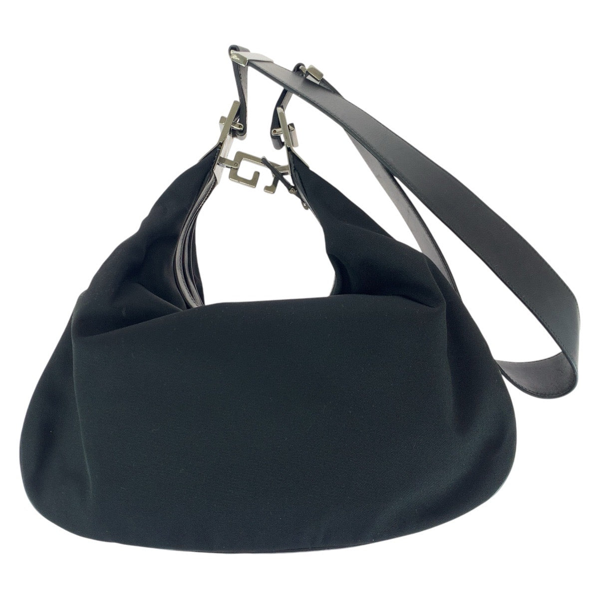 GUCCI Shoulder Bag 001 3315 Canvas, Leather BlackSilverMetal Shoulder Bag handbag Women