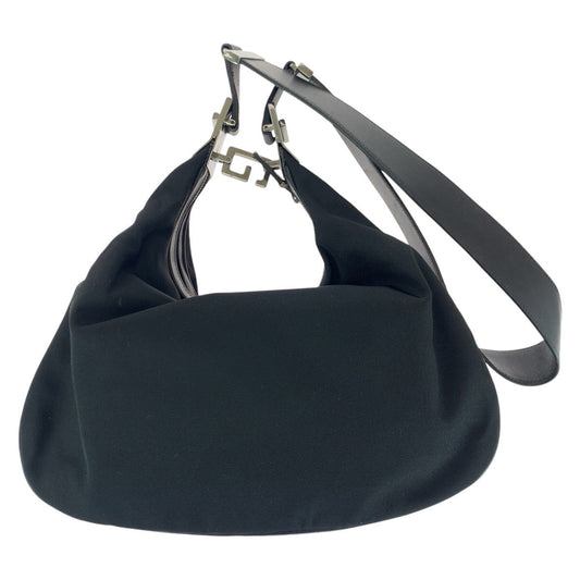 GUCCI Shoulder Bag 001 3315 Canvas, Leather BlackSilverMetal Shoulder Bag handbag Women