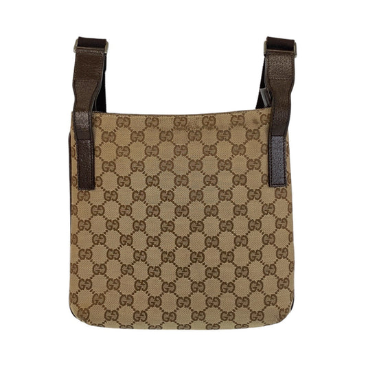 GUCCI Shoulder Bag 122793 GG canvas Brown beige Crossbody Shoulder Bag Messenger Bag Women