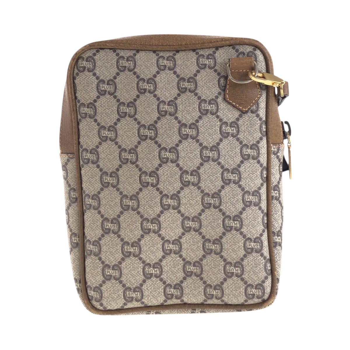 GUCCI Shoulder Bag GG Supreme canvas, leather Beige Gold Metal Crossbody Shoulder Bag GUCCI Plus Women