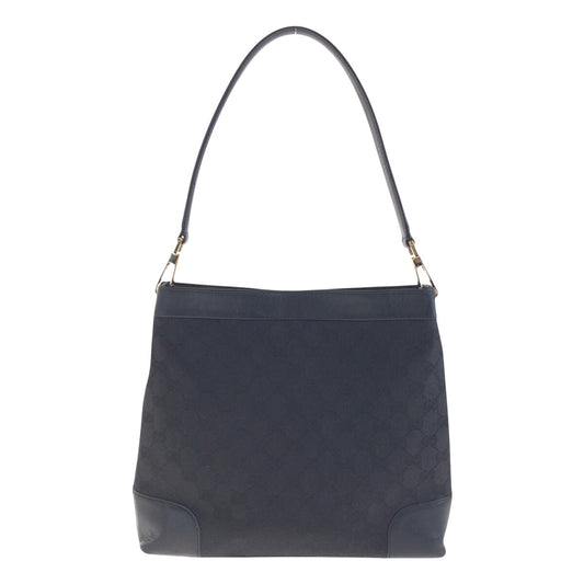 GUCCI Shoulder Bag 001 4231 2123 GG canvas, leather Black GoldMetal Shoulder Bag Women