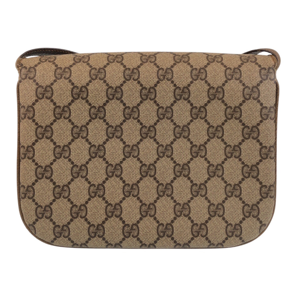 GUCCI Shoulder Bag 001 406 1780 GG Supreme canvas, leather Brown Gold Metal Crossbody Shoulder Bag Messenger Bag Old Gucci Women
