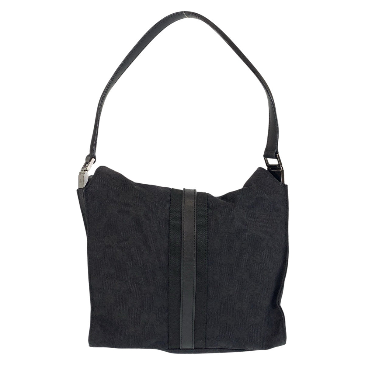 GUCCI Shoulder Bag 001 3734 GG canvas, leather Black black Shoulder Bag Jackie Women