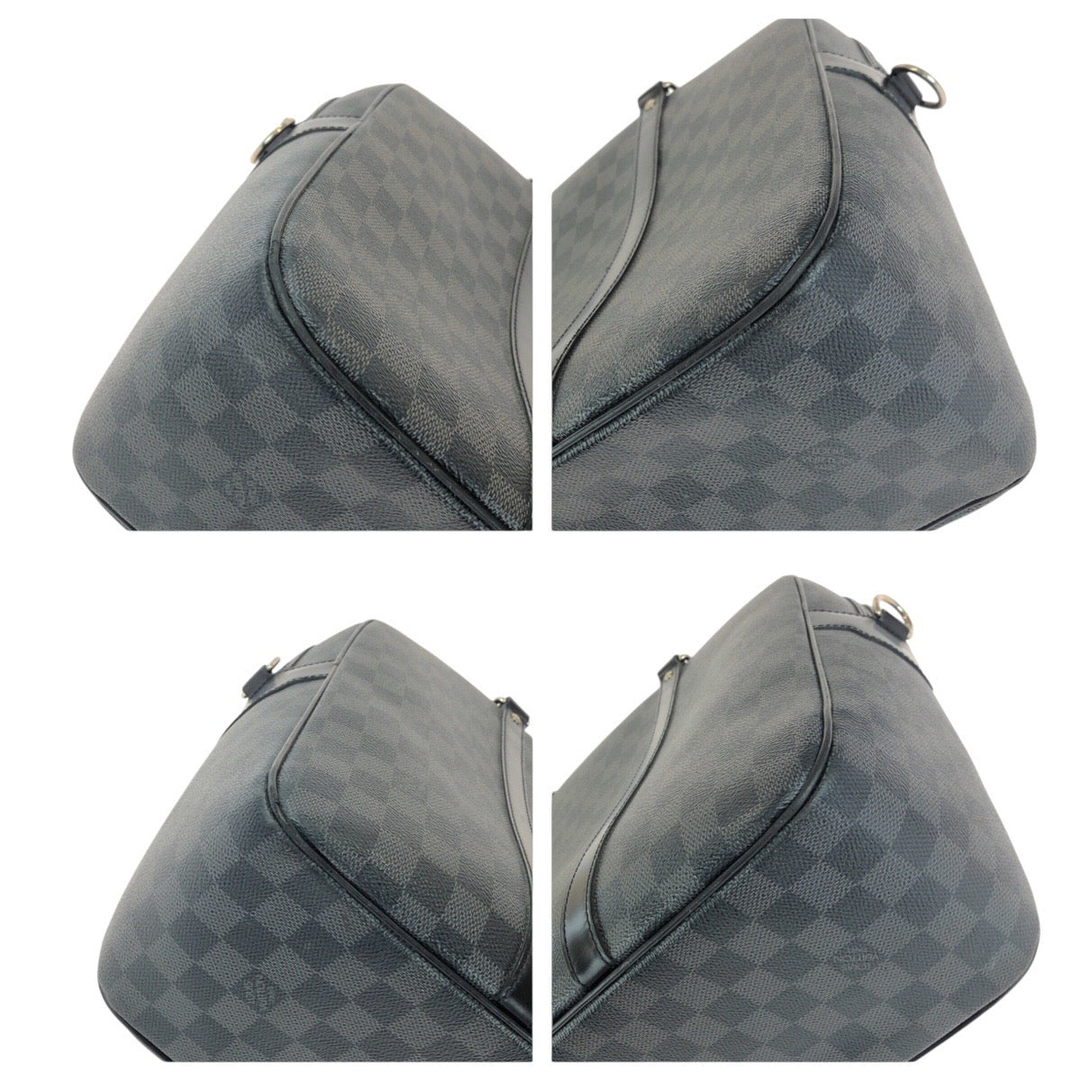 LOUIS VUITTON Business bag N48118 PVC Black SilverMetal Business bag briefcase Damier Graphite Yone mens