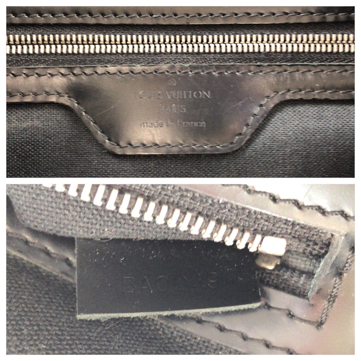 LOUIS VUITTON Business bag N48118 PVC Black SilverMetal Business bag briefcase Damier Graphite Yone mens